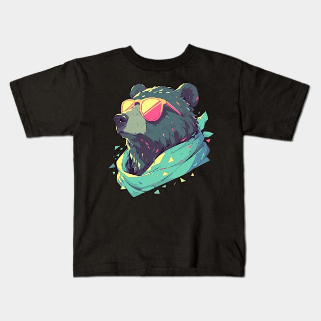cool beasr Kids T-Shirt by peterdoraki